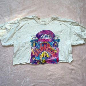 Led Zepplin Vintage Cropped Tshirt